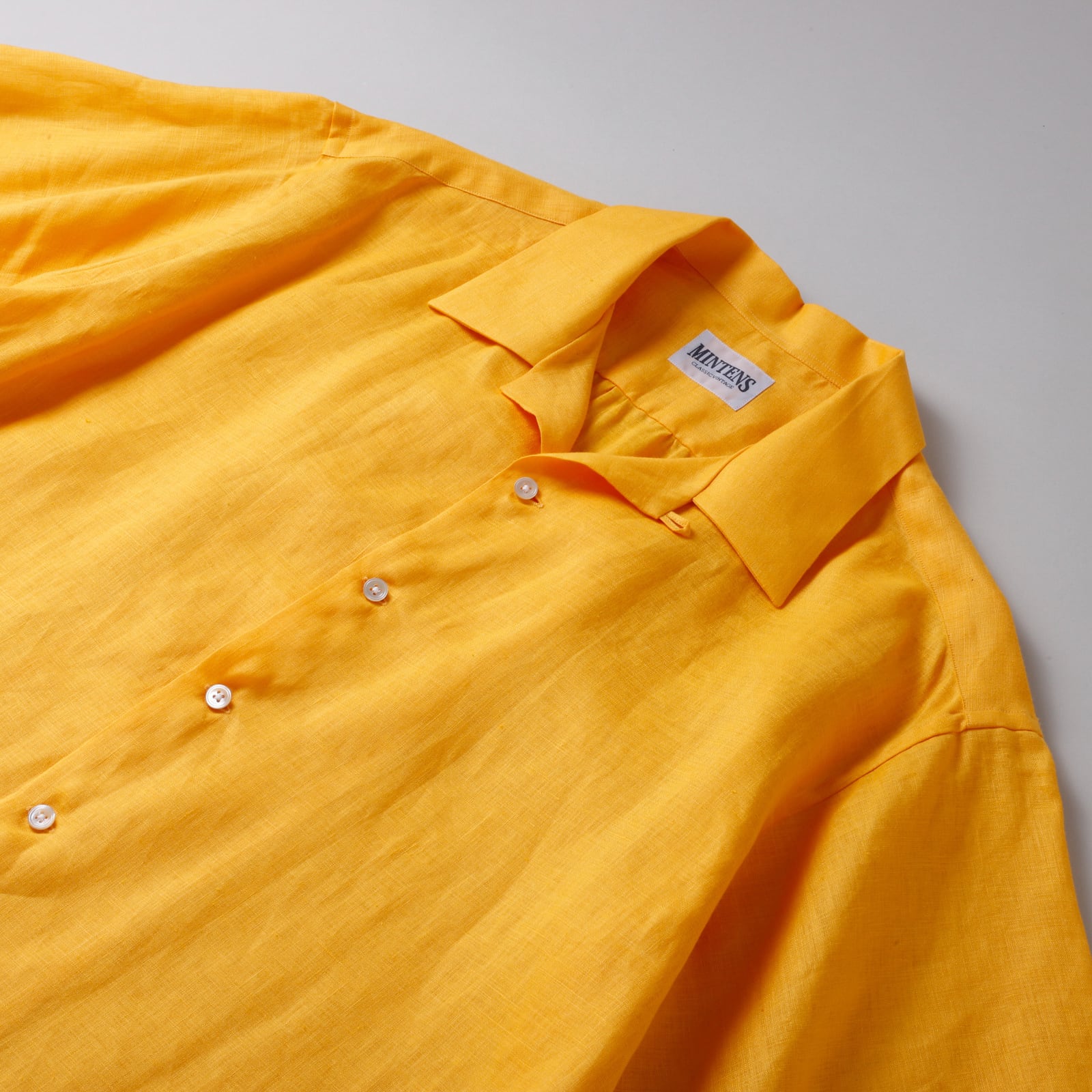 新品】MINTENS 1950s vintage linen shirts made in Italian fabrics