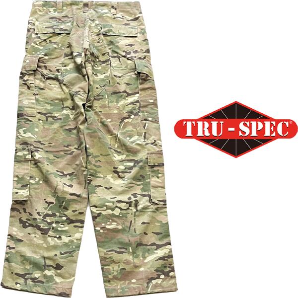 迷彩カーゴパンツ　トゥルースペック 1点物◇トゥルースペックTru-Specマルチカム迷彩柄カーゴパンツ古着L