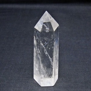 水晶 六角柱 ポイント 置物 一点物 142-11122