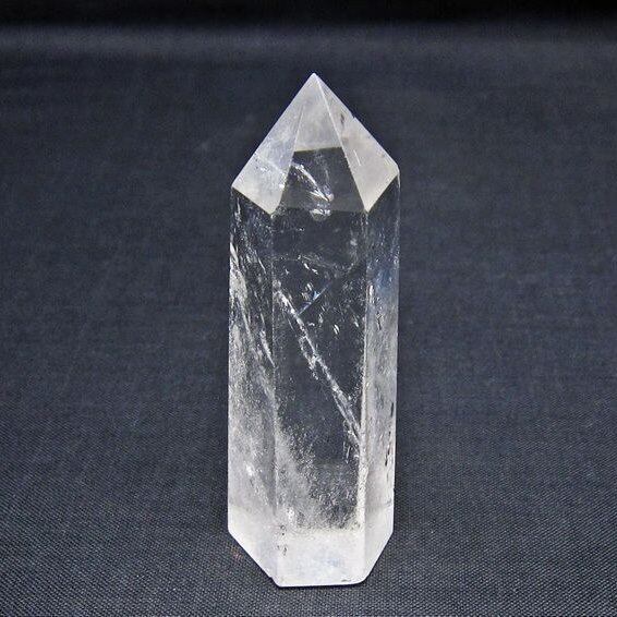 水晶 六角柱 ポイント 置物 一点物 142-11122