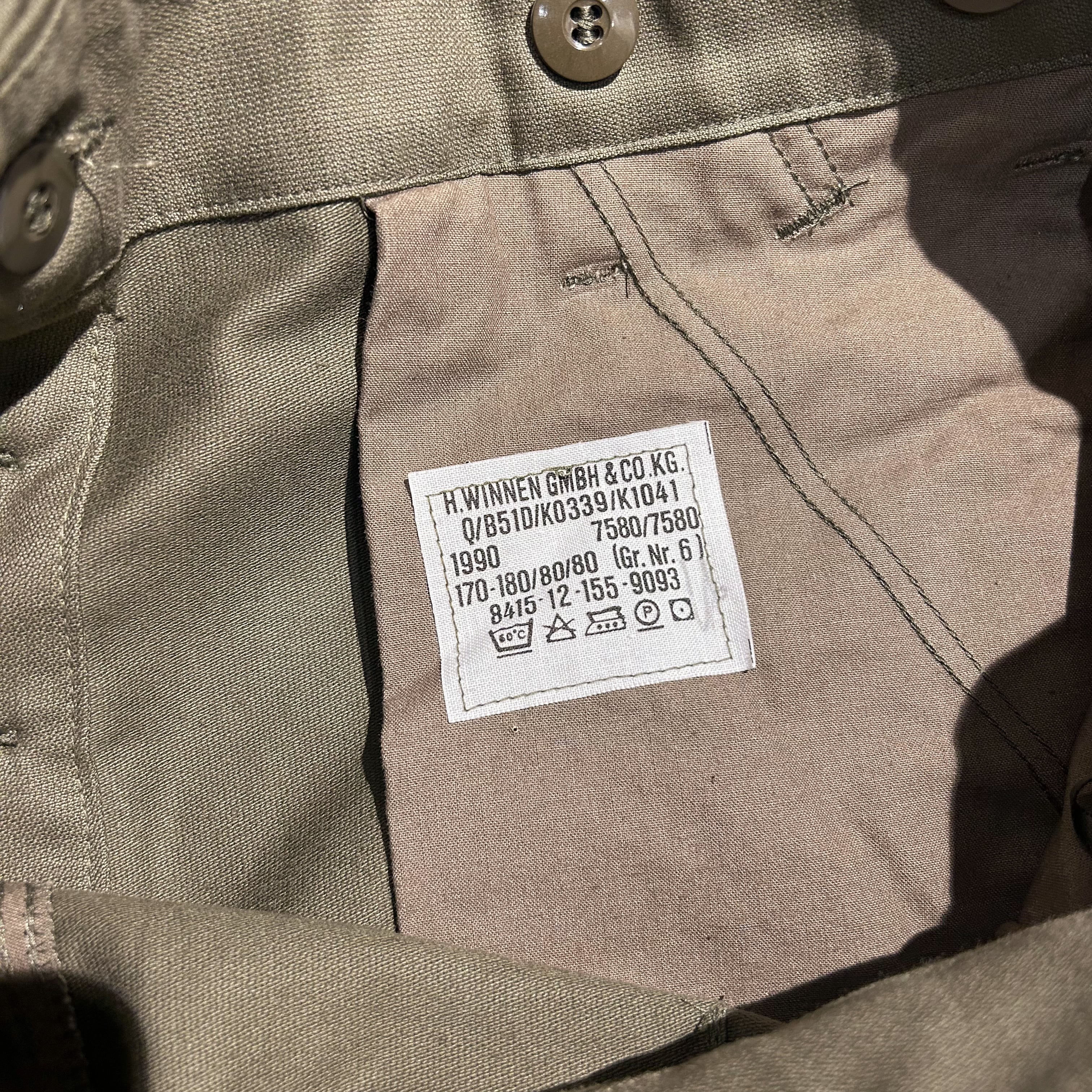 DEADSTOCK 90's GERMAN ARMY Moleskin Cargo Pants 6 / デッドストック ドイツ軍 ミリタリー  カーゴパンツ モールスキン ジャーマンクロス 古着 デッドストック