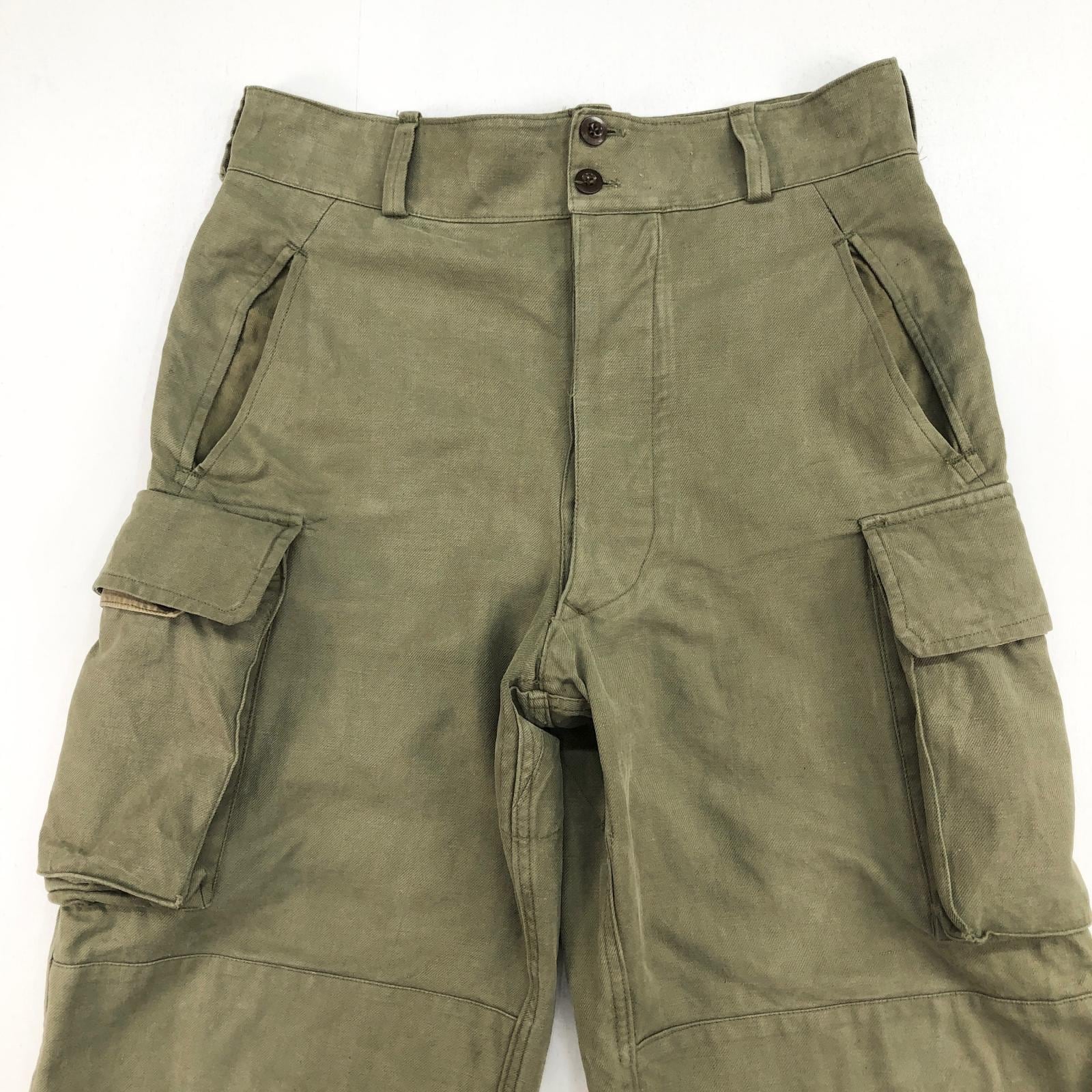 FRENCH ARMY フランス軍 50年代 M-47 カーゴパンツ 前期型 オリーブ