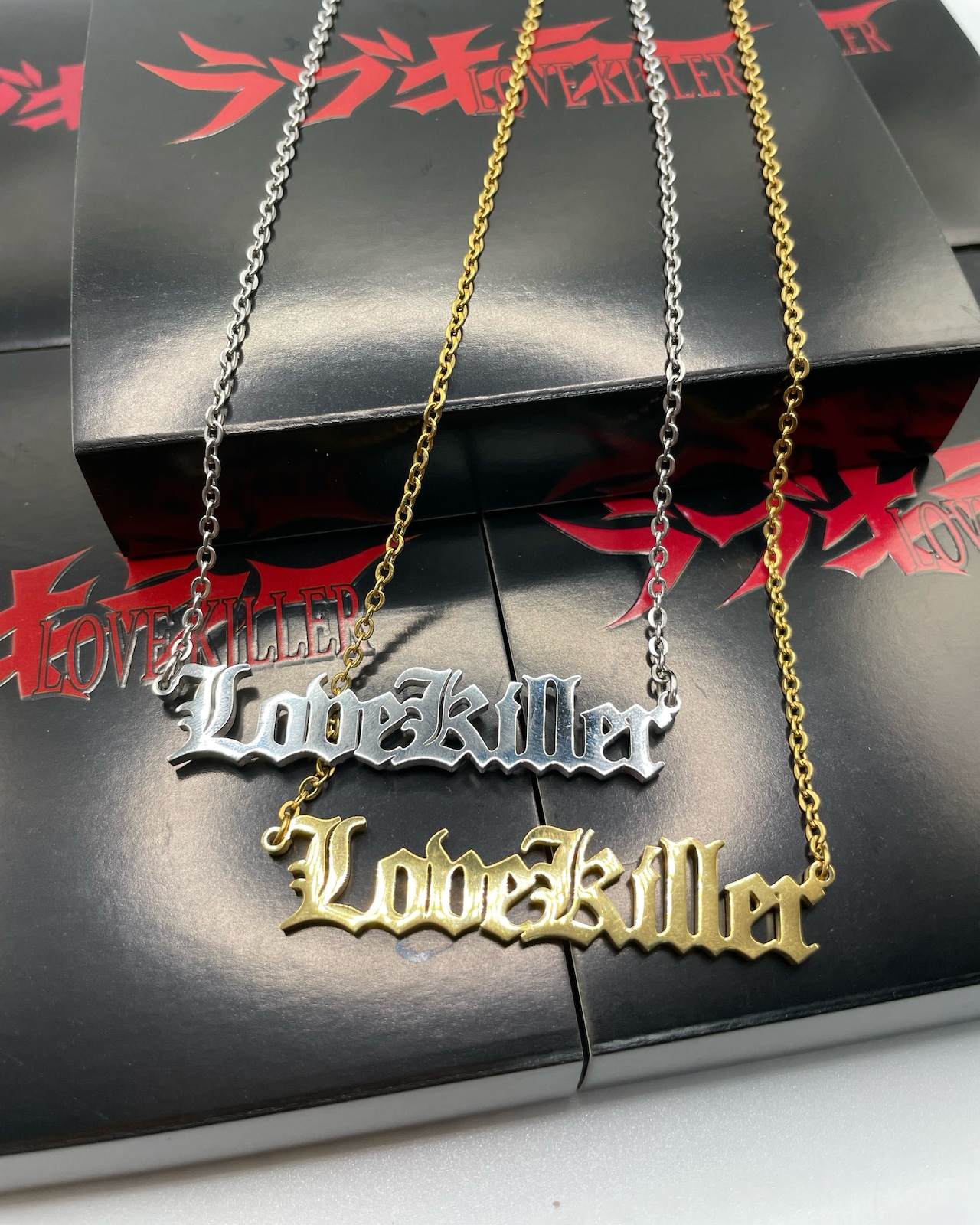 【LOVE KILLER】CLASSIC "lovekiller" logo necklace(2color)