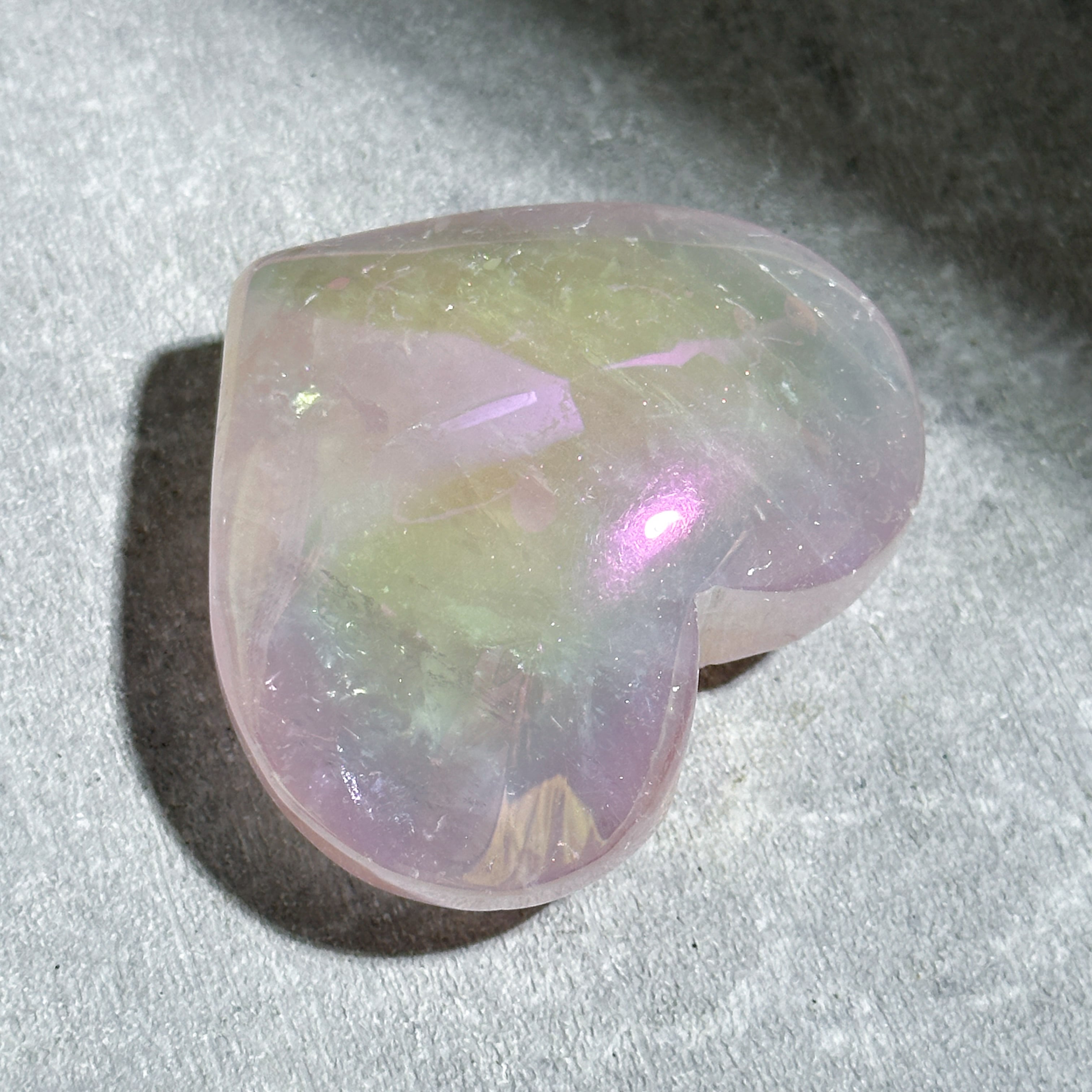 ♡エンジェルオーラローズクォーツ ハート61♡ Angel Aura Rose Quartz