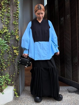 【25AW】ENFOLD エンフォルド / FAKE-LAYERED PULLOVER / プルオーバー