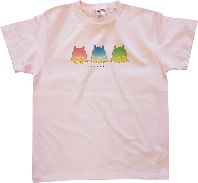 プリントTシャツ　メンダコ　ライトピンク