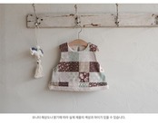 韓国子供服 / 26winter / puella FLO / ブランベスト / キッズ / 冬服 *90~140*