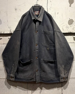 【Caka otto】 Beautiful Aging Vintage Loose Denim Coverall Jacket