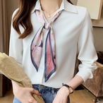 白シフォンキャリアシャツ CSH0003