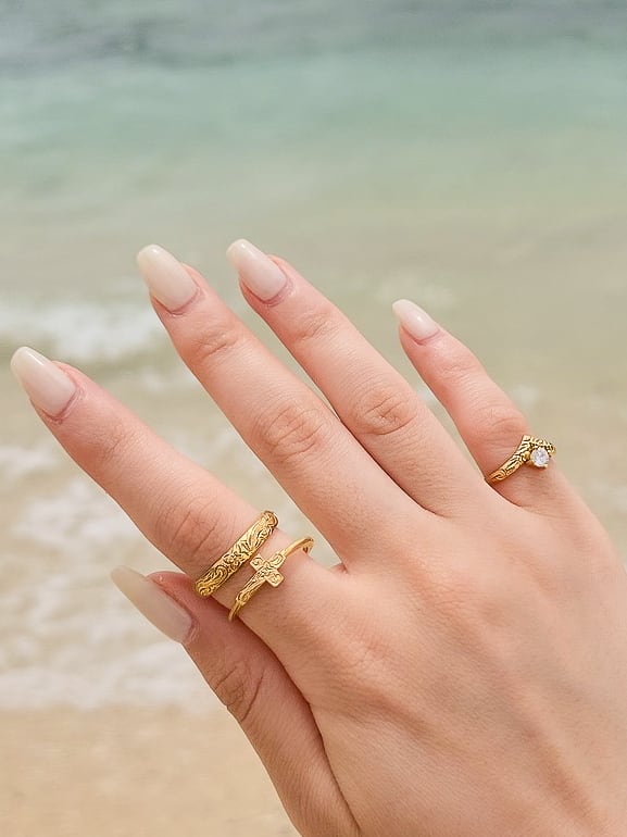 ❤️ leʻaレア ☆さま❤️ 316L hawaiian leʻa ring #r23 | rani