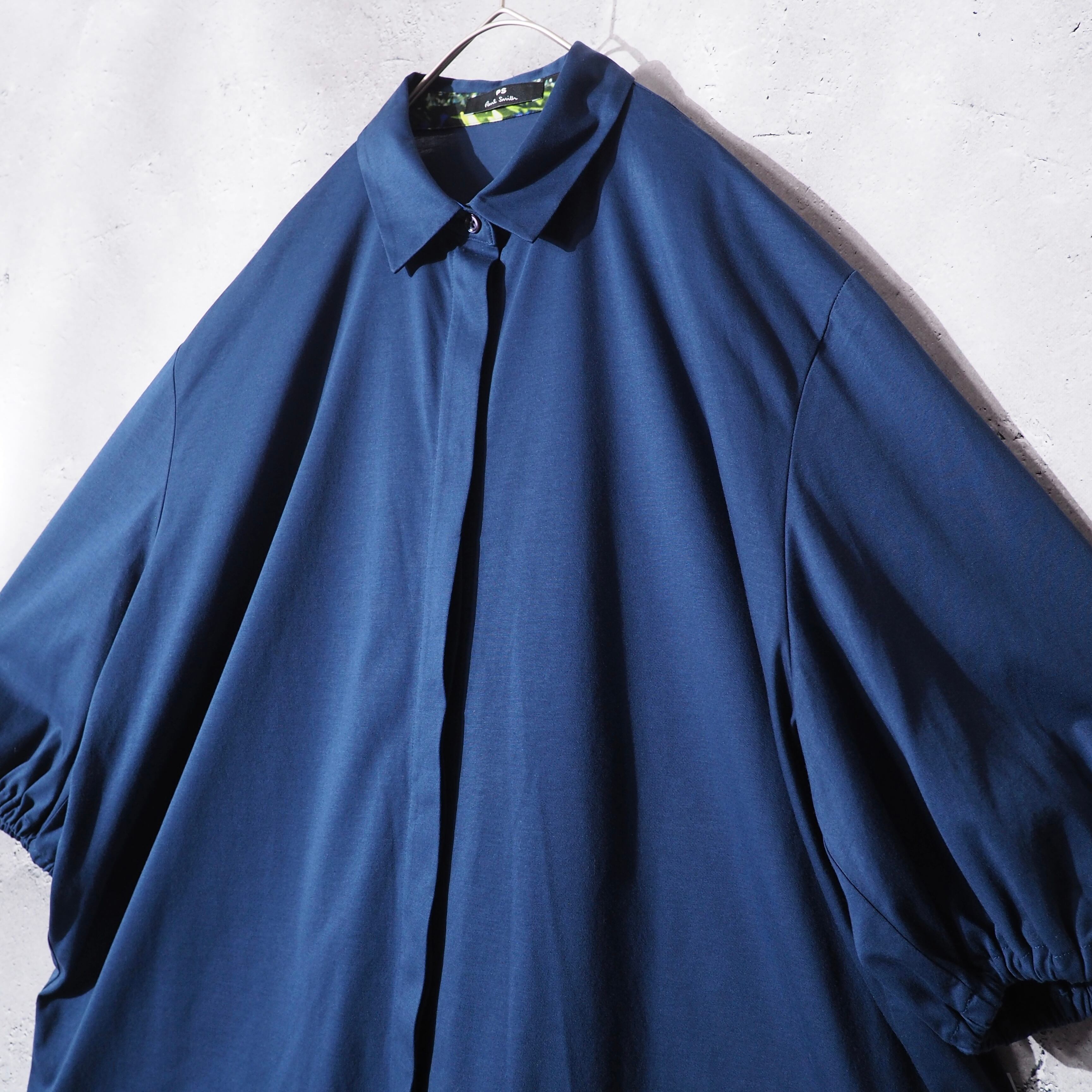 " Paul Smith " Beautiful Midnight Blue color Balloon Silhouette shirt