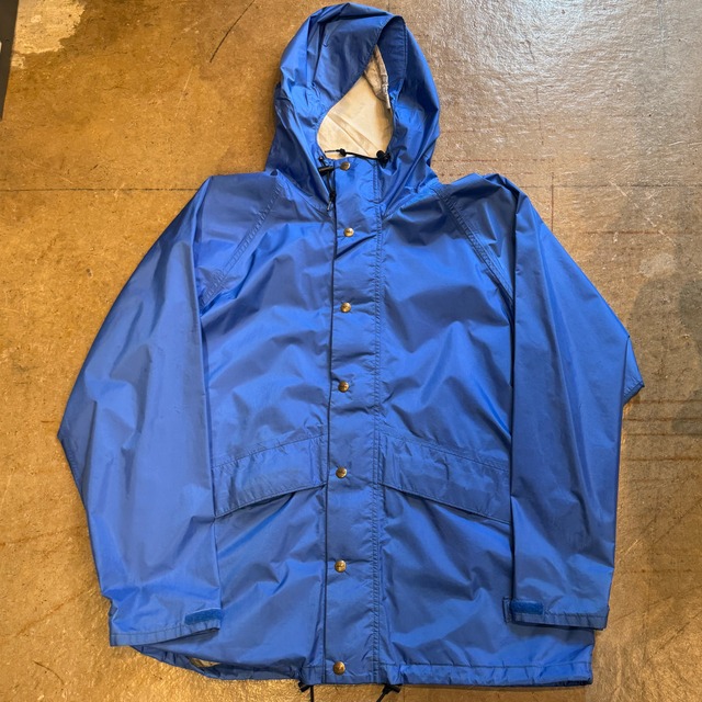 LL BEAN STOWAWAY NYLON PARKA GORE-TEX BLUE 1990'S OLD