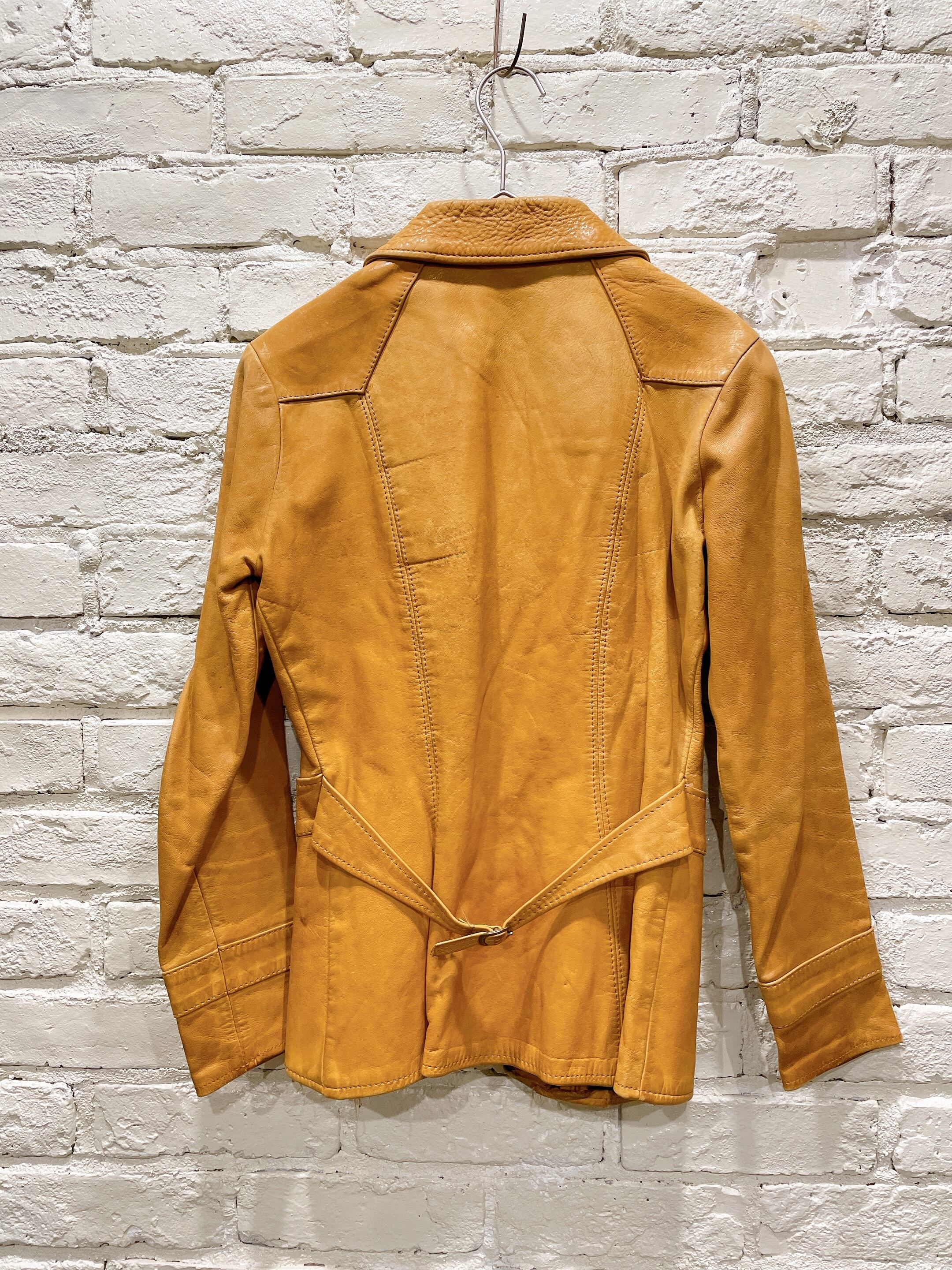 70s 印象深い VINTAGE ナチュラルコンフォート レザージャケット メンズ 38