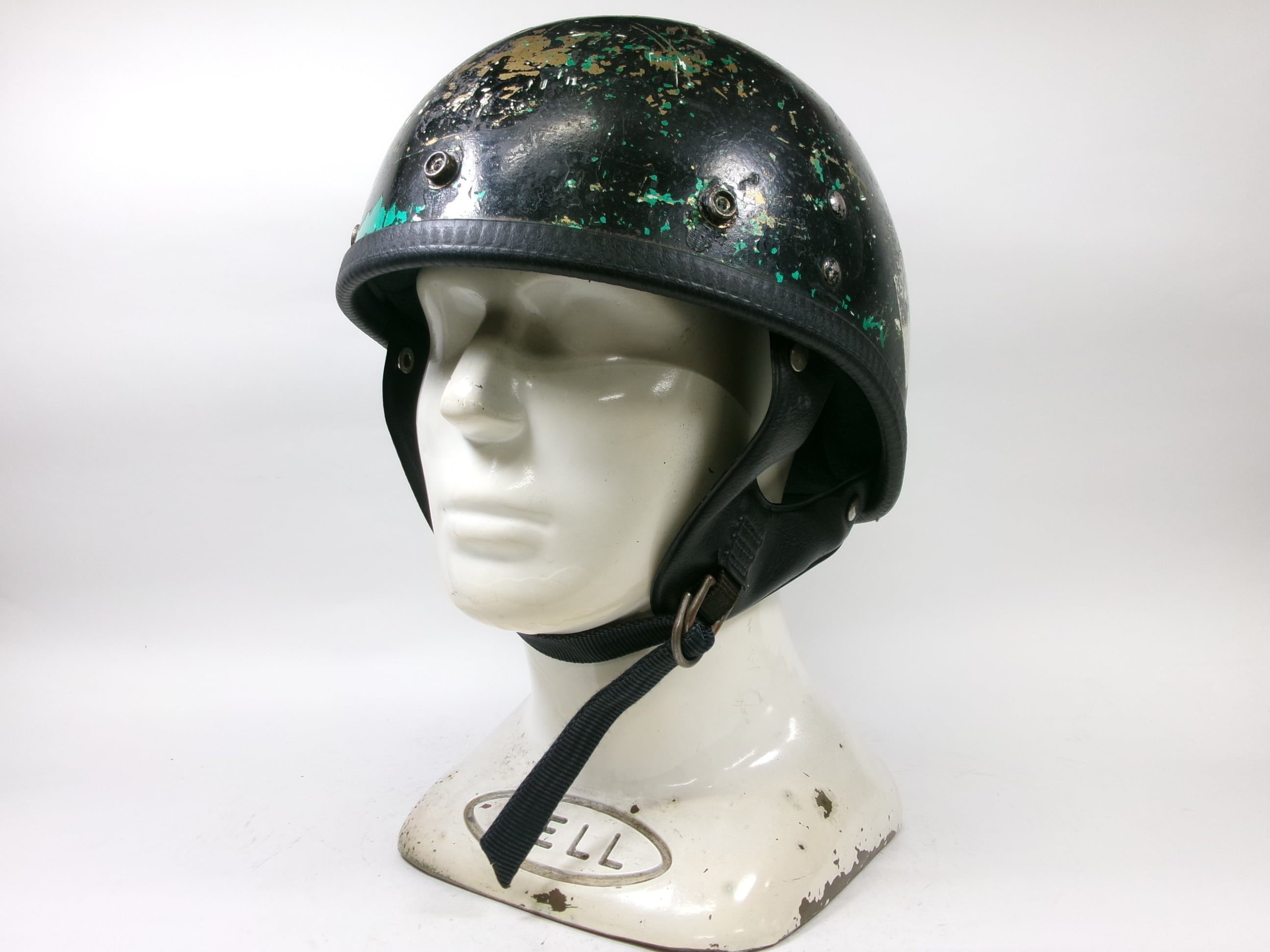 最初期！70s BELL R-T ジェットヘルメット 7 1/8 目深加工済み M