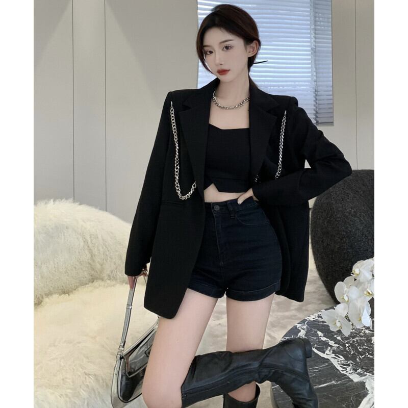 ジャケット オータムチェーン ルーズブラウス 秋物 ガールズファッション42295651113