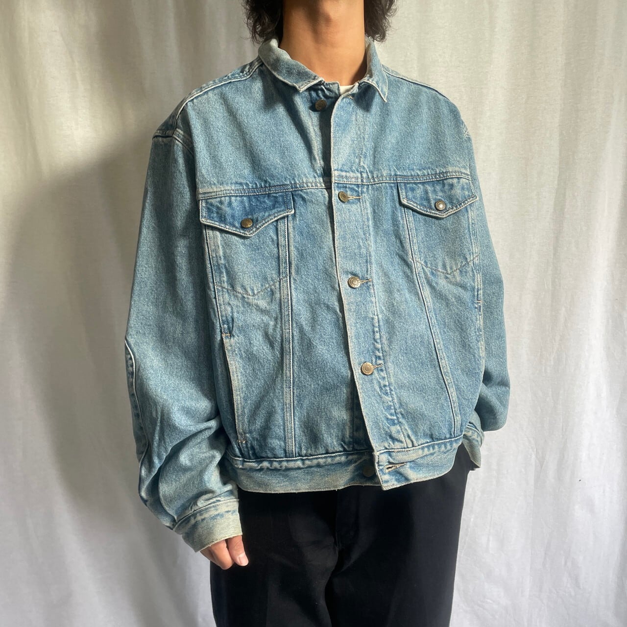 Calvin Klein CK カルバンクライン デニムジャケット メンズXL 古着 
