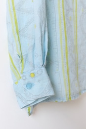 Marimekko "Prenikka" twinkle blue linen shirt