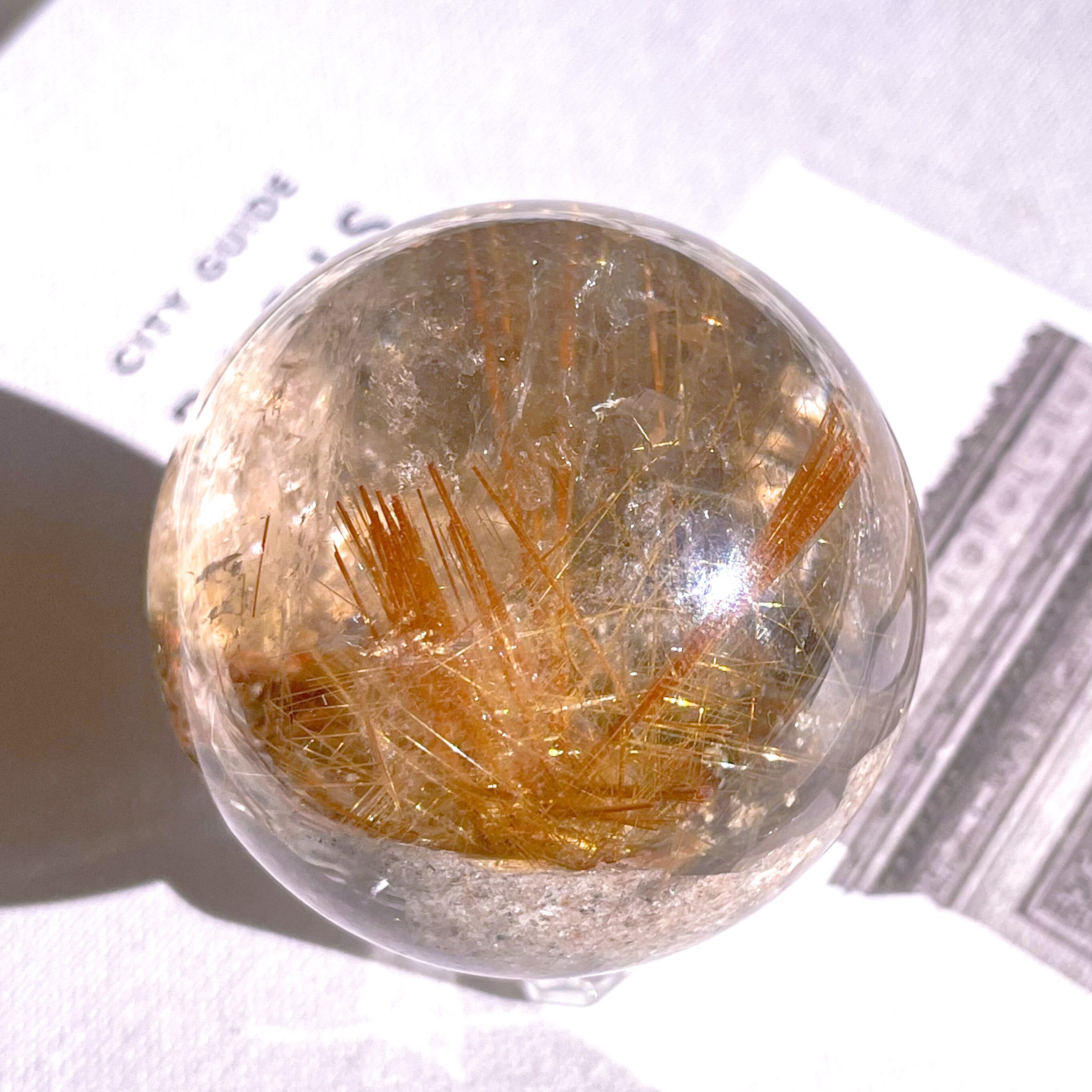 Garden Rutilated Quartz Sphere ✧ ガーデンルチルクォーツ