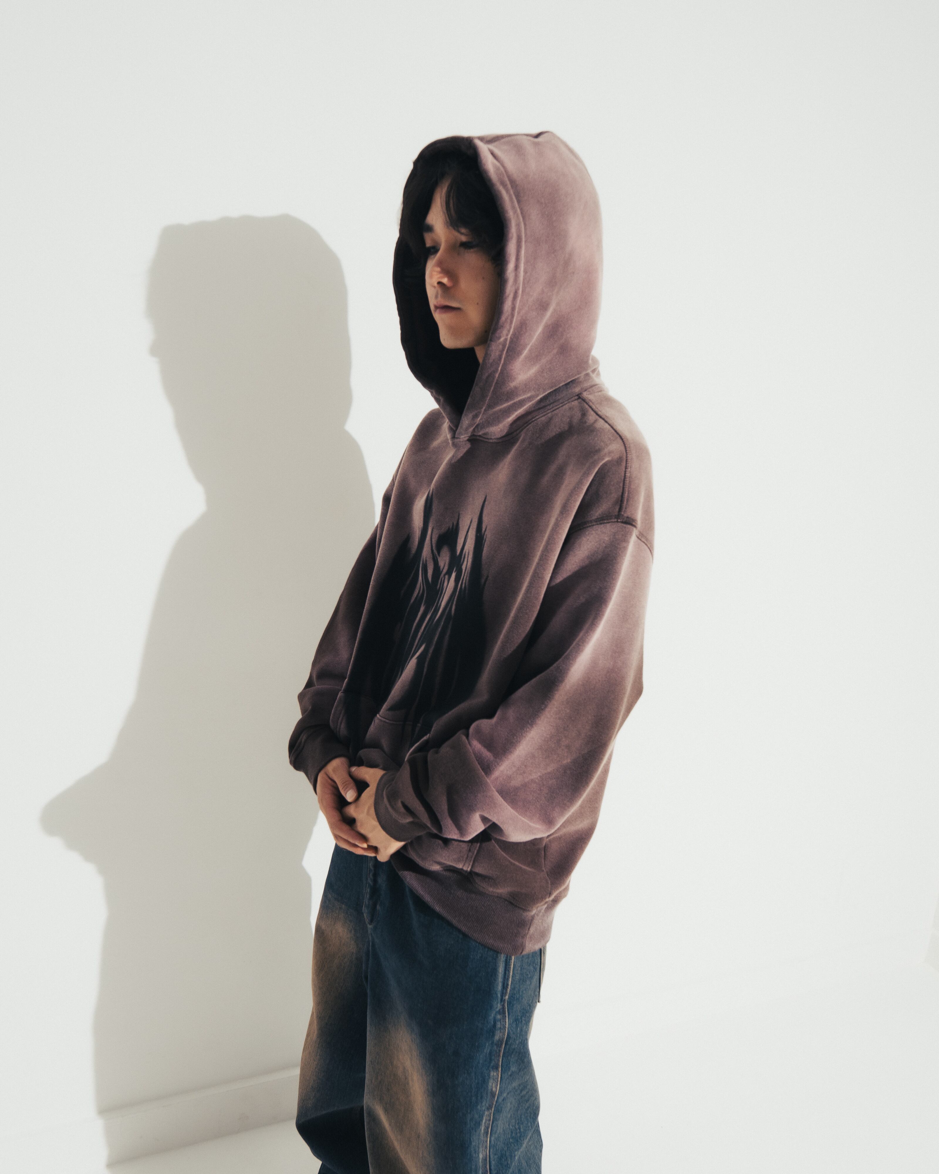ANTIMID PIGMENT LOGO HOODIE