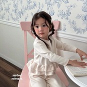 韓国子供服 / 26Autumn / 〖取寄〗second moment / フリルティアードセット / キッズ服 / 女子服 *XS~JL*