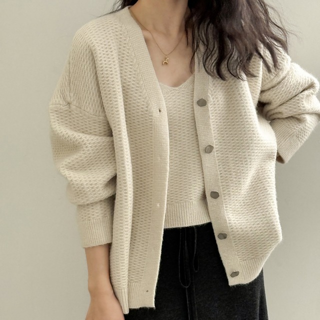 ニットカーディガン　キャミソール　 N00102