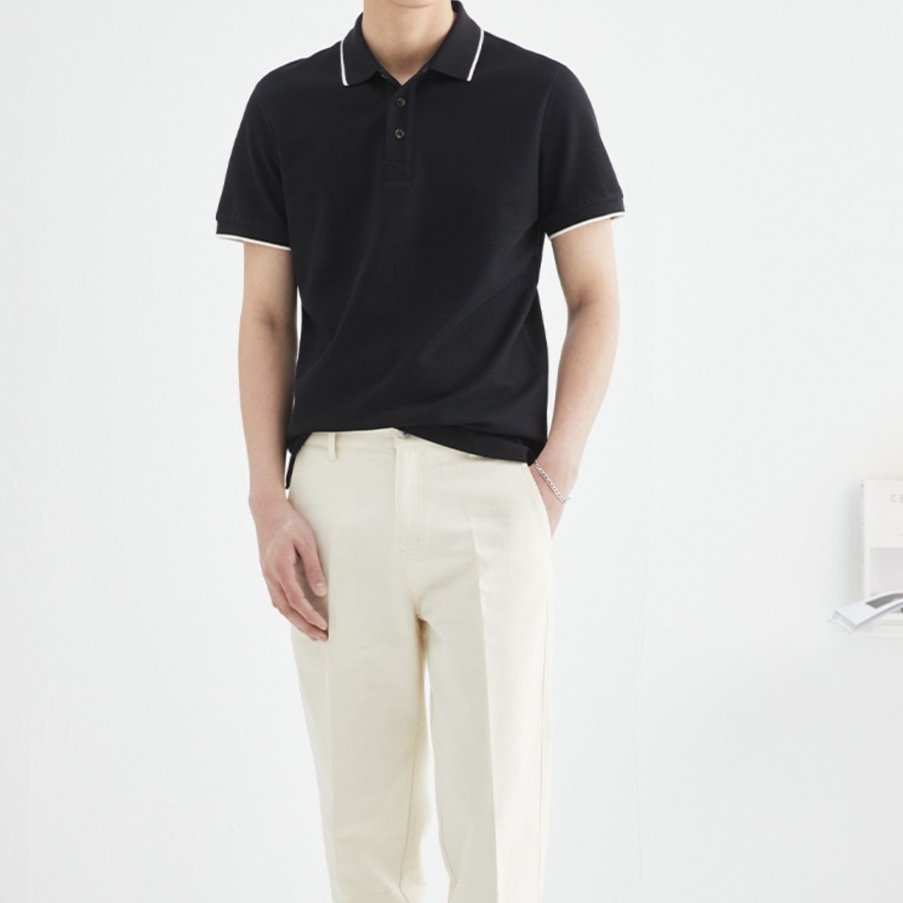 ライン入りポロシャツ　MT0110049