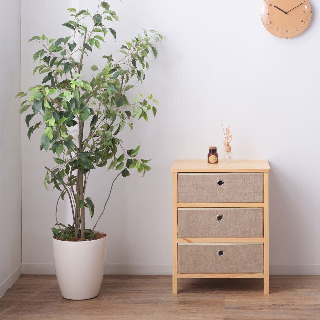 3段チェスト 簡単組立 天然木（パイン） 幅48×奥行34cm | stellaroom