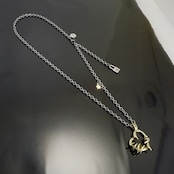 BRASS THORNY HEART #2 STAINLESS NECKLACE / ブラスソーニーハートステンレスチェーンネックレス