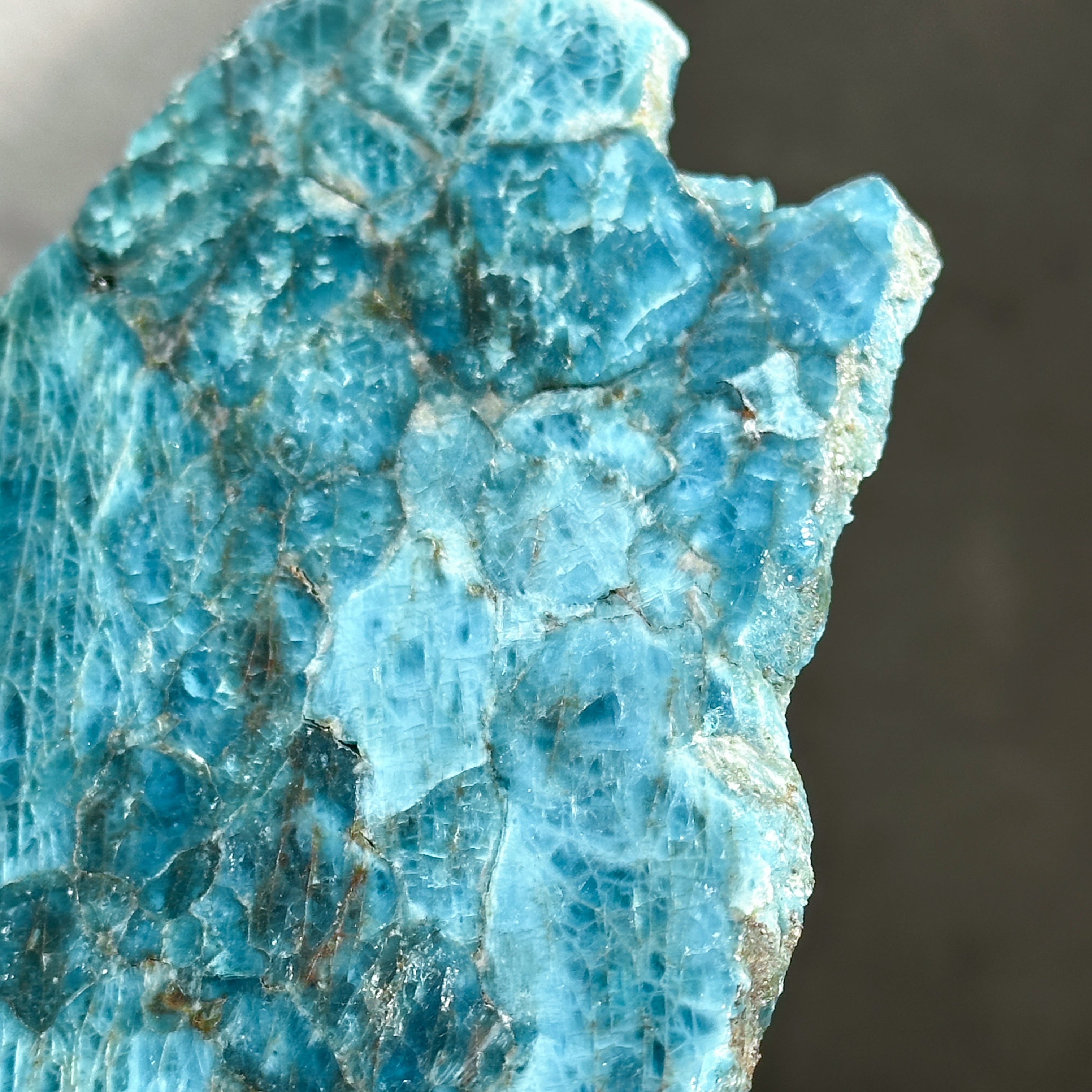 台座付き◎ブルーアパタイト スライス 21◇ Blue Apatite ◇ 天然石