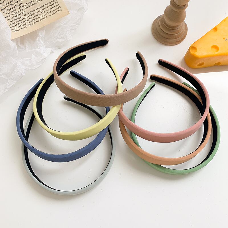 カラーヘアバンド ヘアピン ヘアアクセサリー ピュア ブラック・アイド・ピーズ53088073013