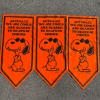 1971 PEANUTS ”Joe Cool” FELT PENNANT