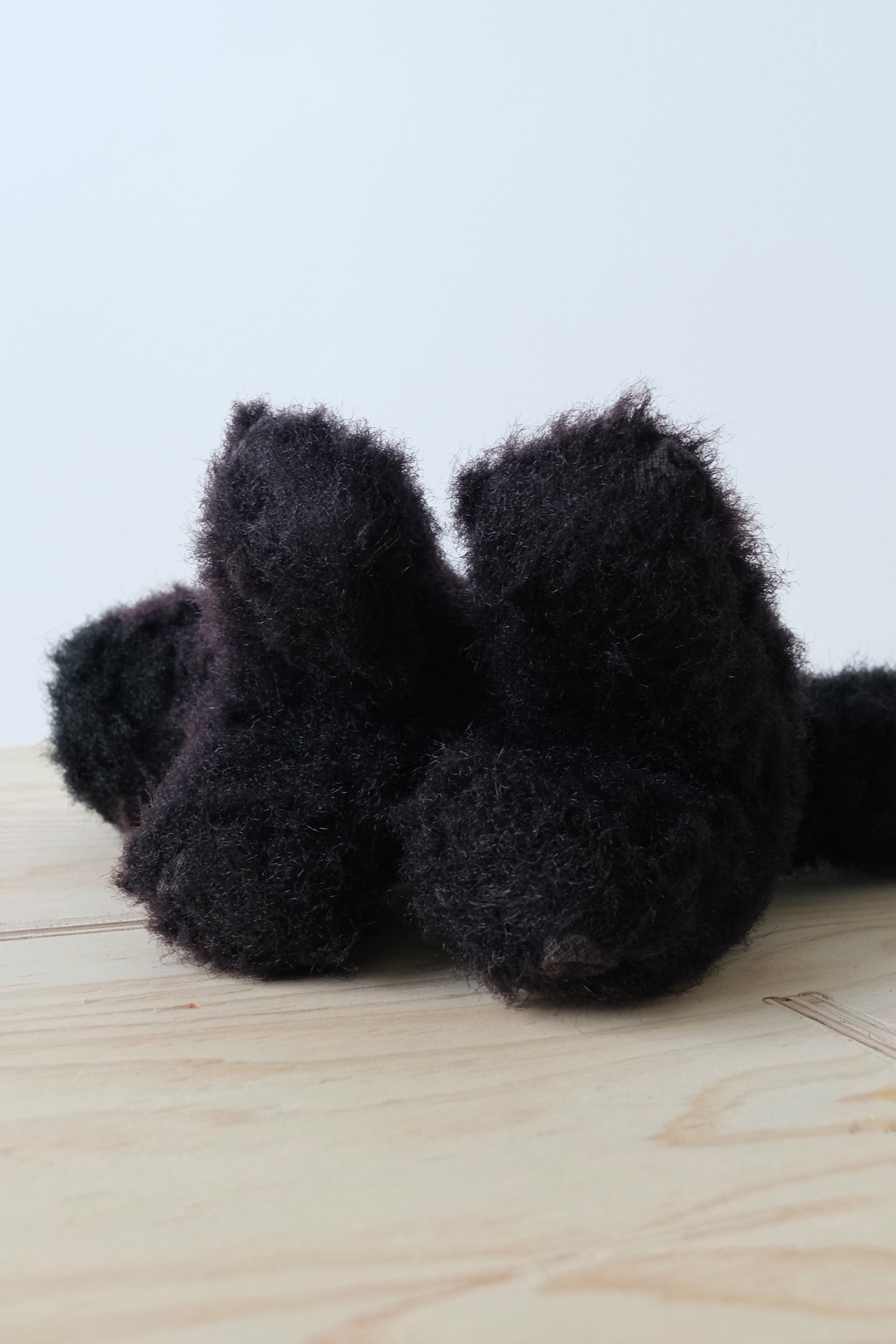 Handmade stuffed black cat