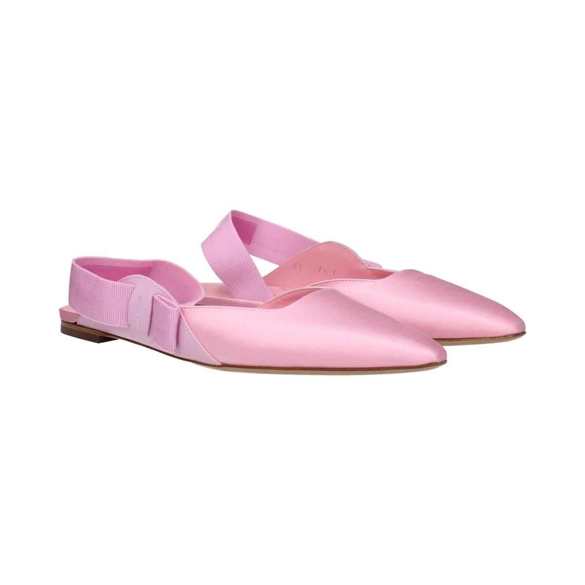 FERRAGAMO フェラガモ レディース サンダル サテン ピンク