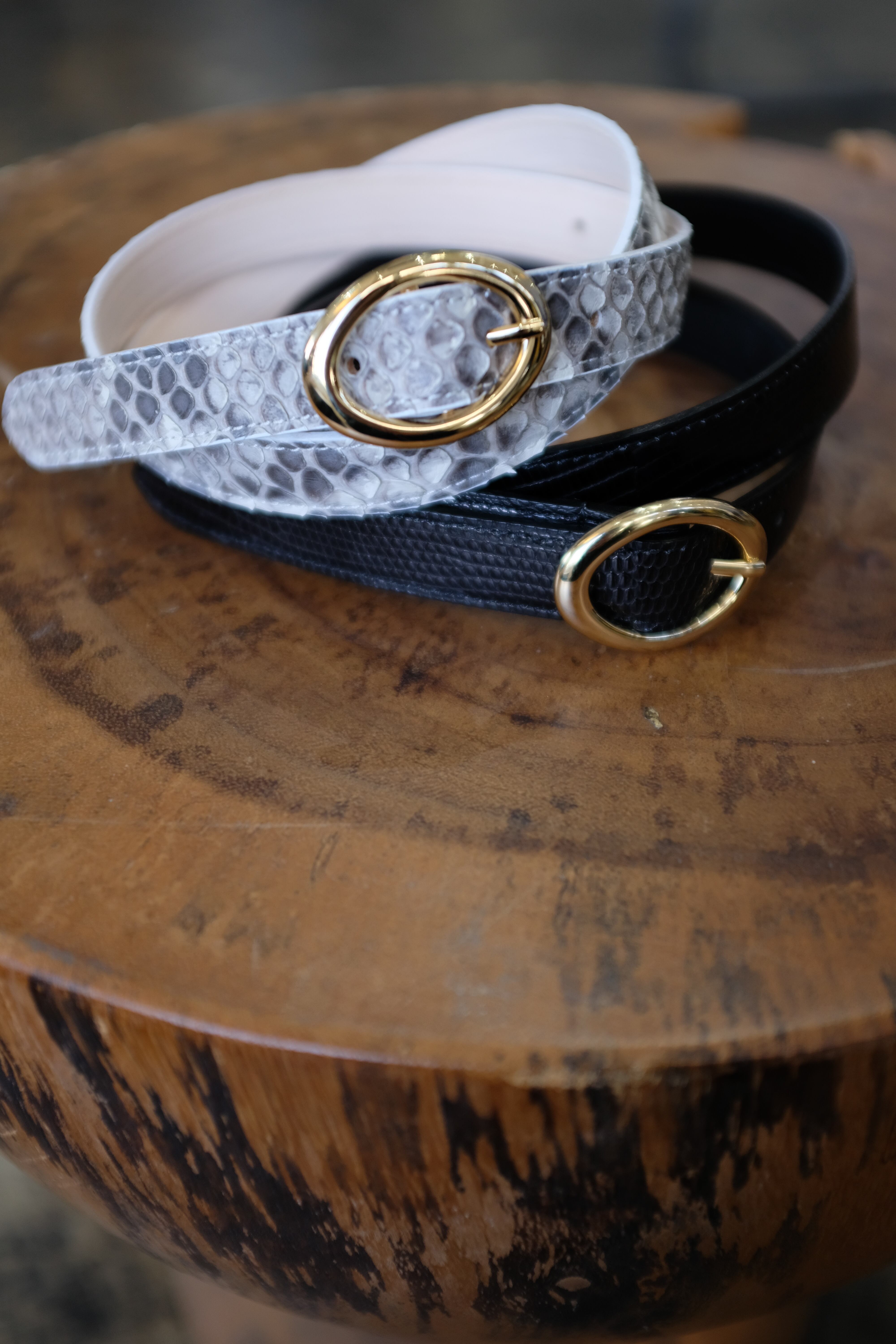 BISOWN]PYTHON OVAL BELT | YES-姫路の美容院と服のお店YES(イエス)です。