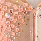 社交ダンス 衣装 スタンダードドレス ワンピース スタンダード フロート フリル レース ボリューム デモ 競技 ダンス パーティ 蛍光 レディース ピンク系 鮮やか おしゃれ 豪華 フラッシュ スカート クラシック 発表会 フォーマル ショート丈 ダンスウェア 大人用 コスチューム 競技用