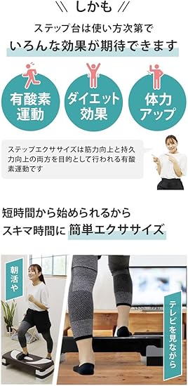 WEIMALL ステップ台 高さ2段階調整 踏み台昇降運動 踏み台 滑り WEIMALL ステップ台 高さ2段階調整 踏み台昇降運動 踏み台 滑り