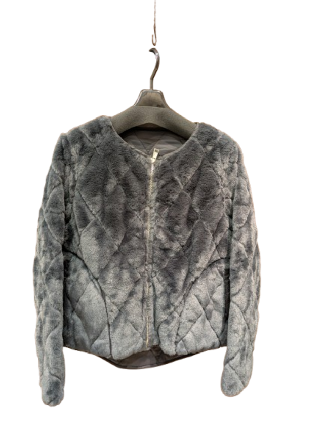 31364 リバーシブル エコファーブルゾン /チャコール