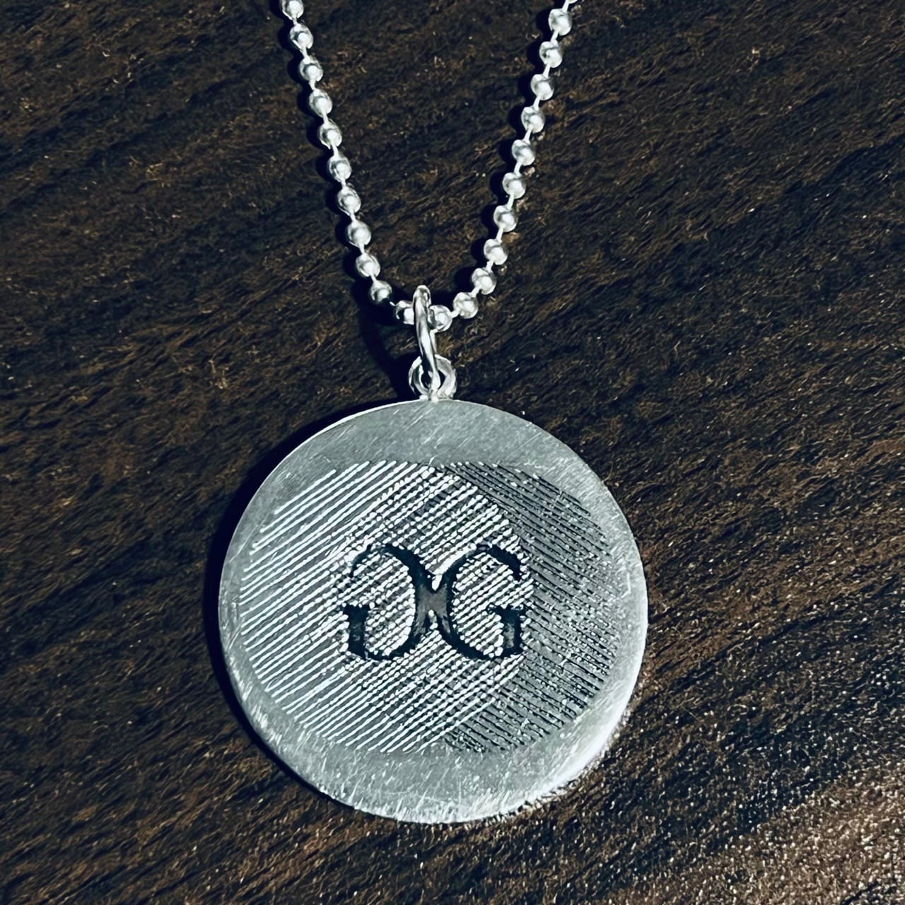 VINTAGE TIFFANY & CO. Gemini Large Round Charm Pendant Long VINTAGE TIFFANY & CO. Gemini Large Round Charm Pendant Long