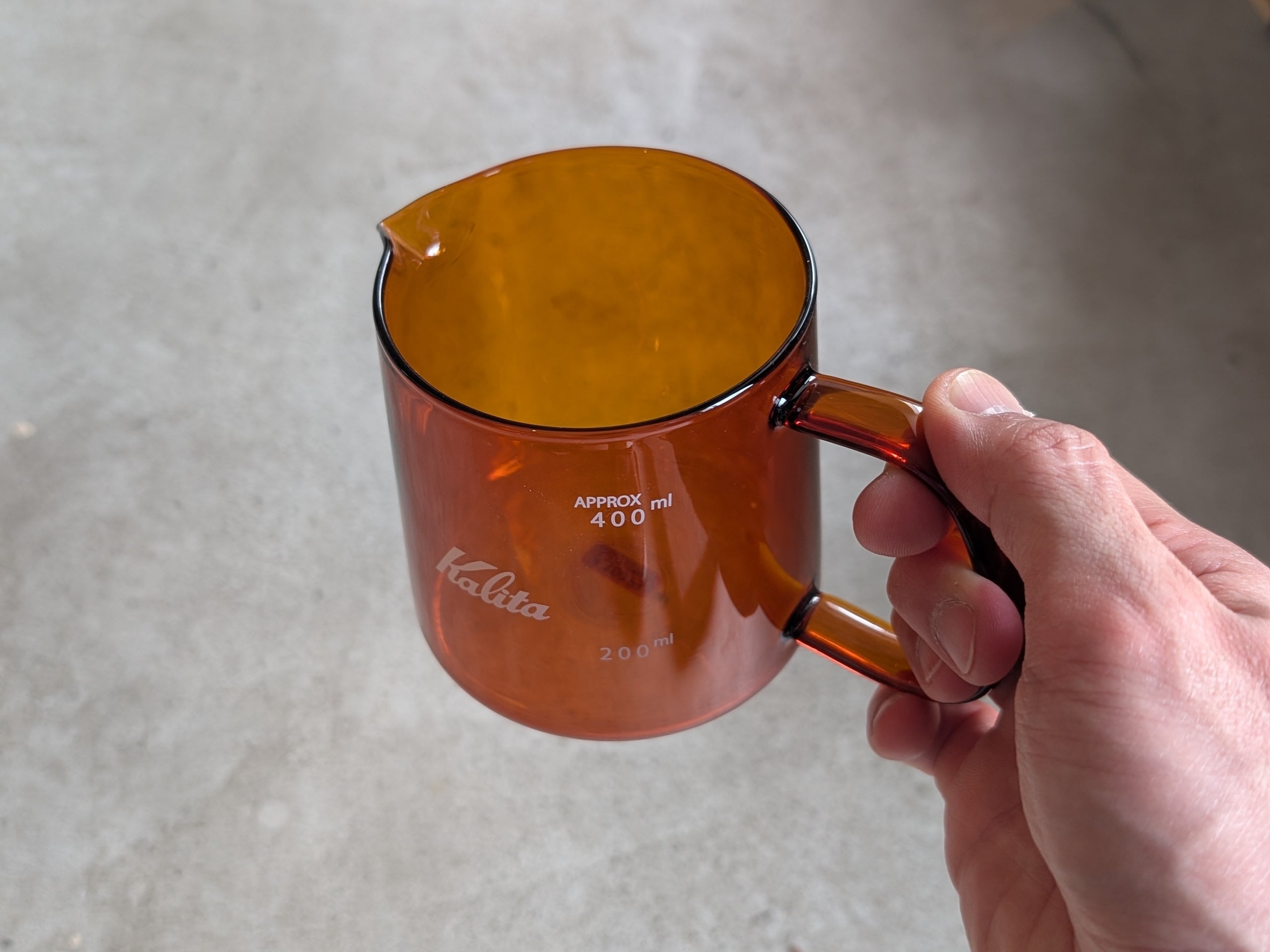 Jug400（アンバー） | kalita | inoya | Basic Life Store いつまでも