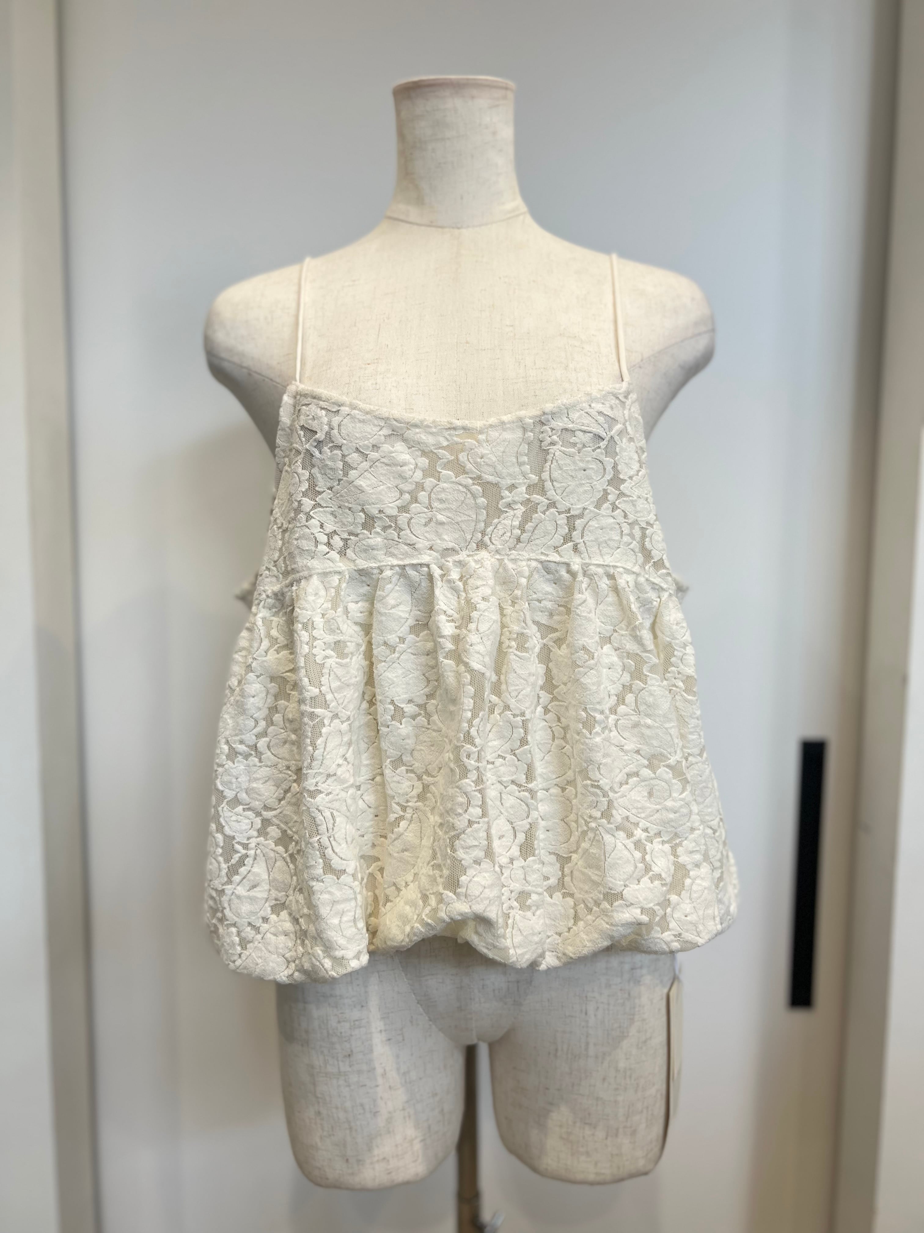 【SELECT】セットアップ可レースバルーンキャミ 21-0206