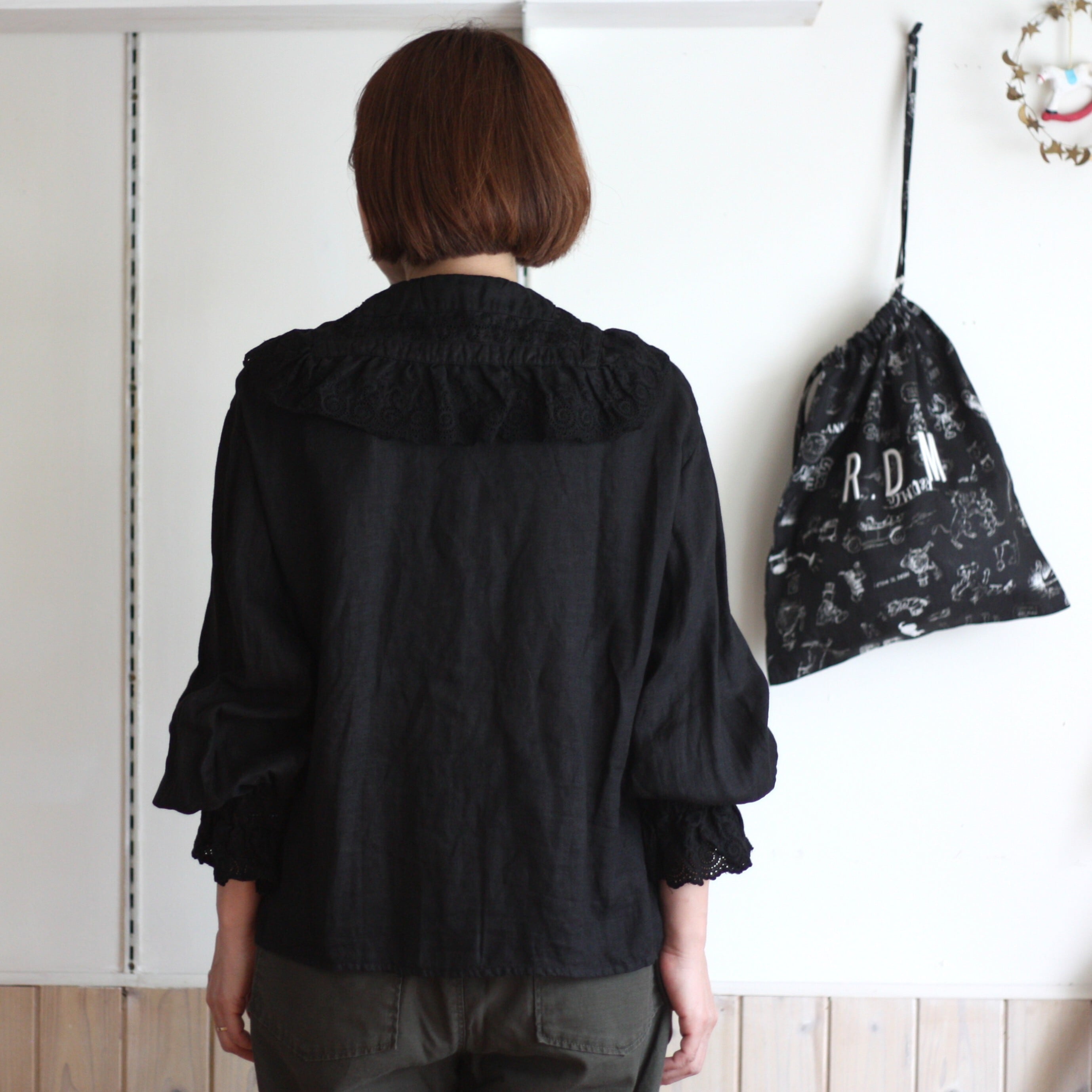 Gauze# ガーゼ ameri ANTIQUE FRILL BLOUSE | tous les jours