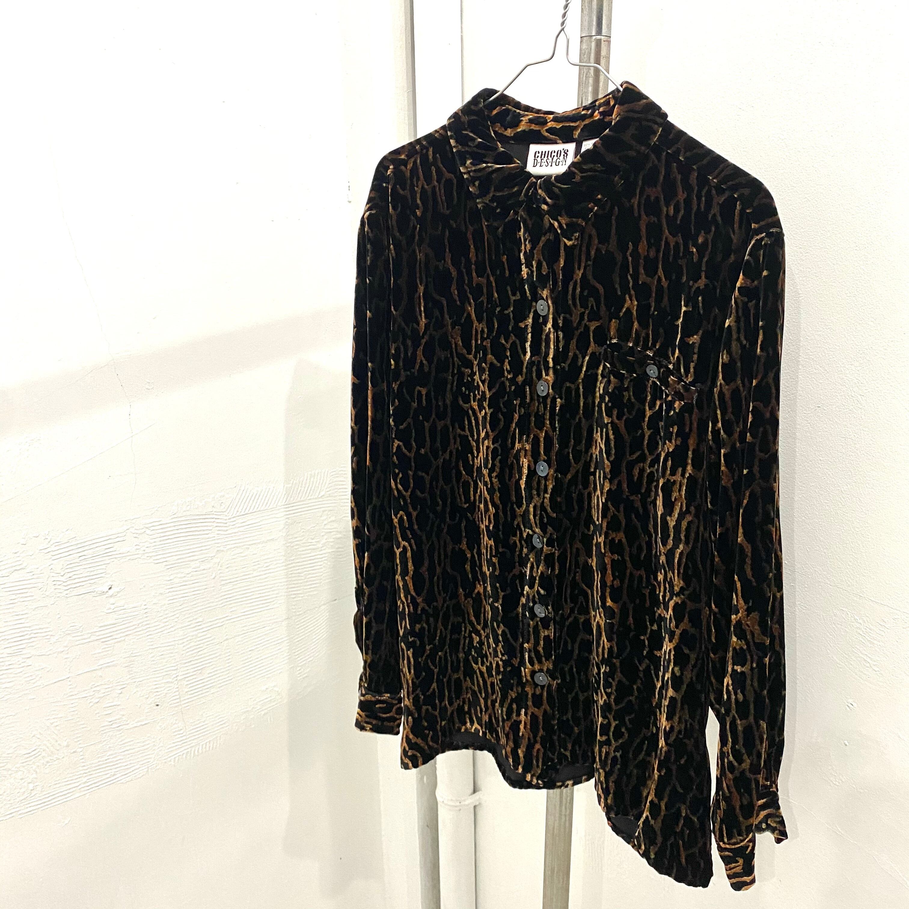 LEOPARD VELVET SHIRT