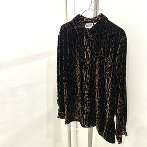 LEOPARD VELVET SHIRT
