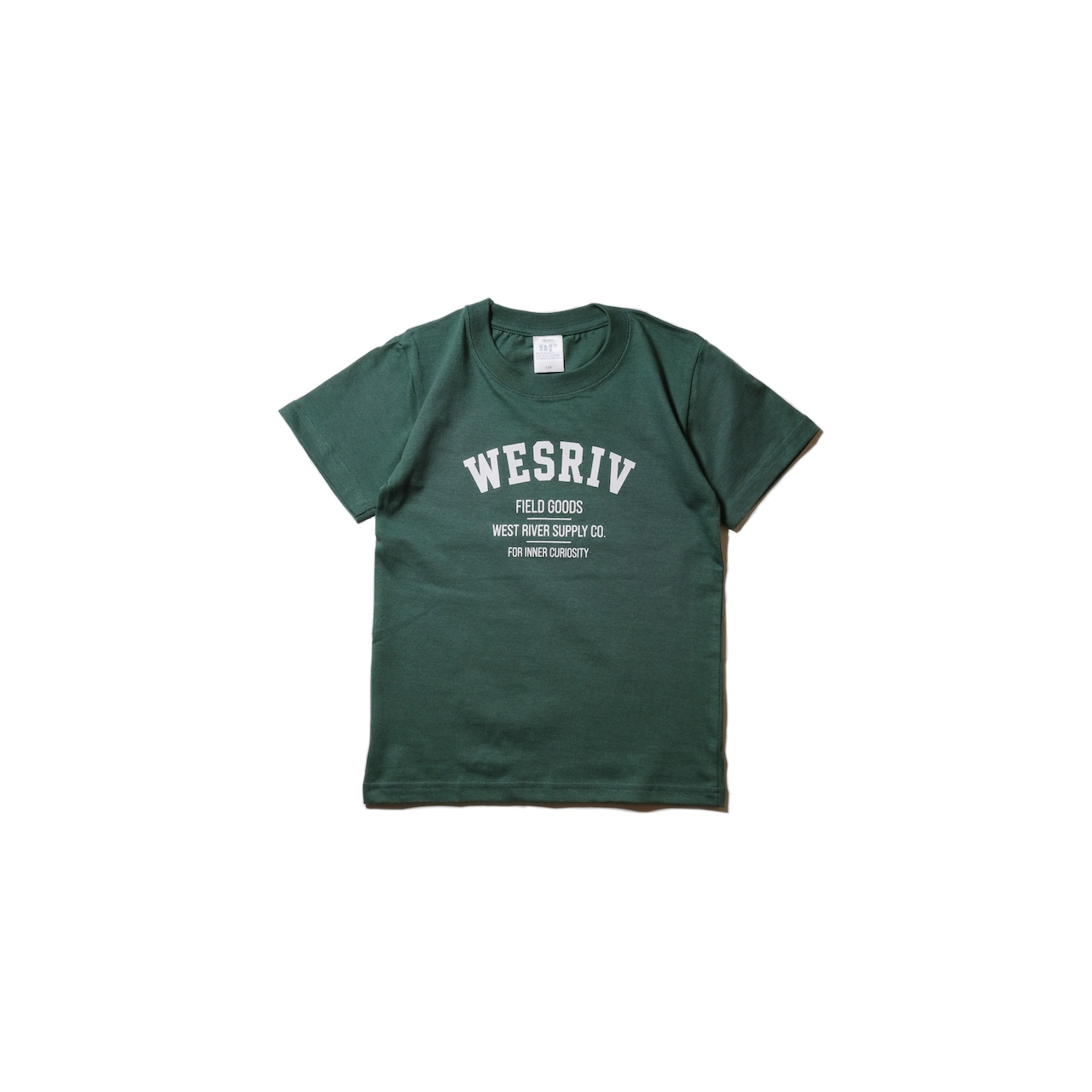 WESRIV FIELD GOODS TEE / GREEN — KIDS