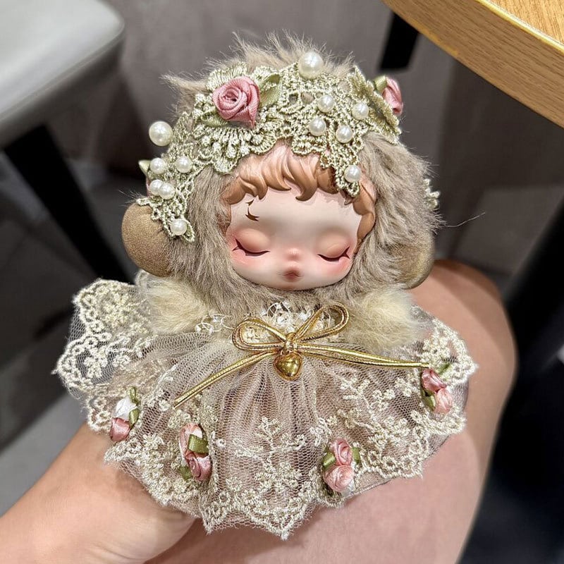 スカルパンダ プリンセスドレス レース花の装飾ワンピース+フラワー