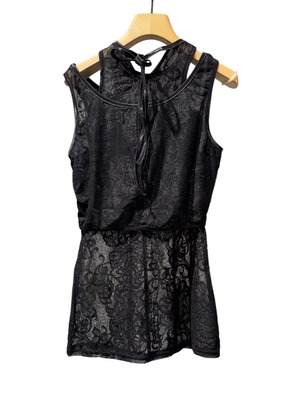 【25SS】AKIKOAOKI アキコアオキ /  layerd lace tank / レーストップス