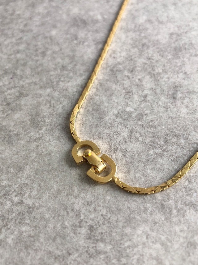 Christian Dior クリスチャン ディオール ネックレス ゴールド vintage ヴィンテージ オールド 4mzmkr