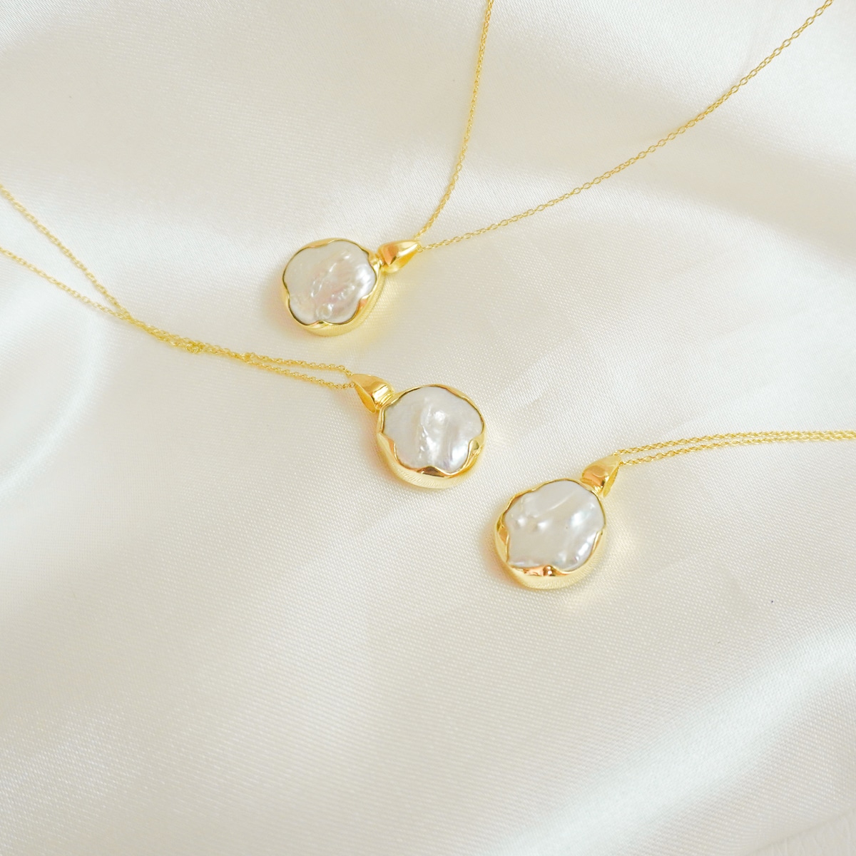 18KGP 一粒バロックパールネックレス | Lilave Jewelry｜バリ島の海 
