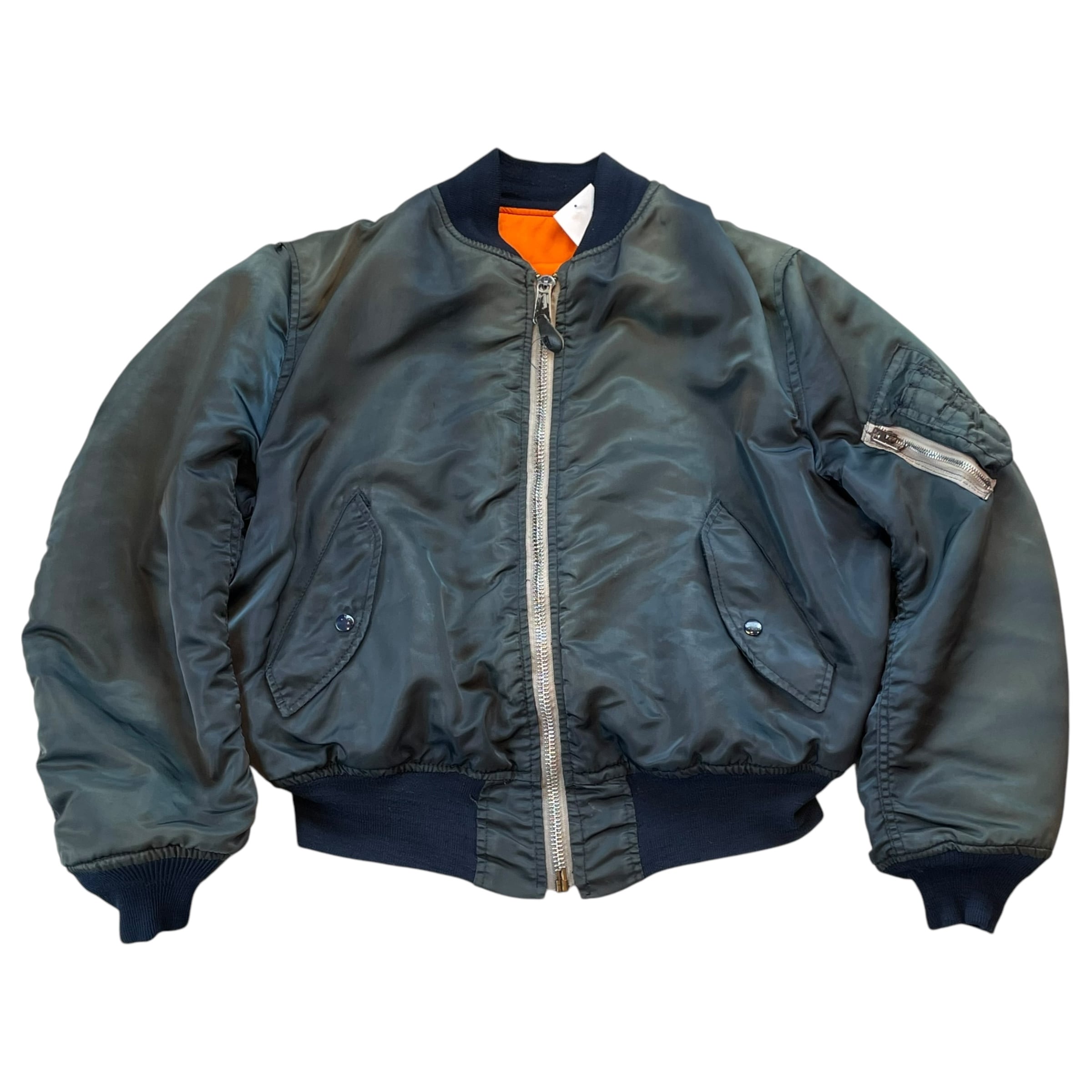 Good fade !! ~90s ALPHA INDUSTRIES MA-1 flight jacket