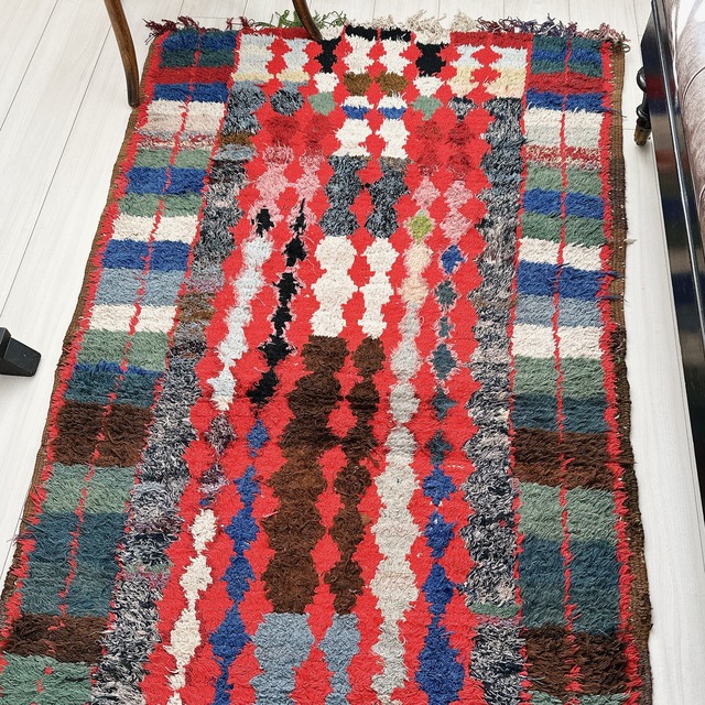 モロッコ ヴィンテージラグ MR011 | ブジャド | 96cm × 189cm